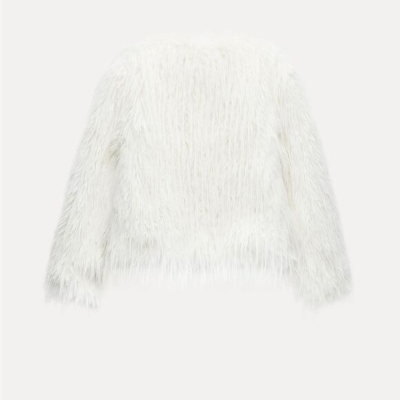 ZARA FAUX FUR JACKET - Small - Picture 7 of 8